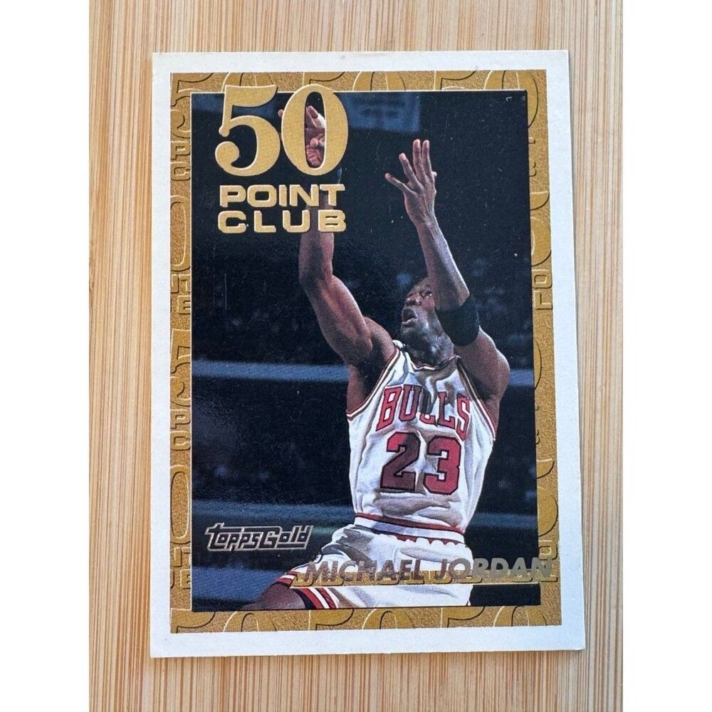 Vintage 1993 Topps Gold Michael Jordan 50 Point Club #64.